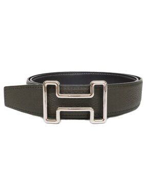 Hermes Tonight Buckle Leather Reversible 85 Belt